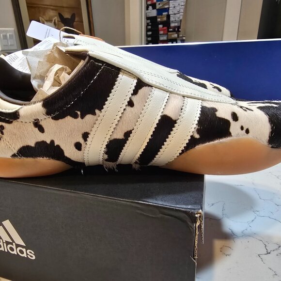 Adidas Taekwondo Mei 'Cow Print' JS0297 Mens Size 10 RARE HTF SNEAKER W 11 NEW - Picture 1 of 14